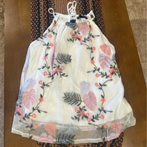 Floral Embroidered shirt